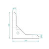 Mounting angle SX 60x60 cpl. - Image 7